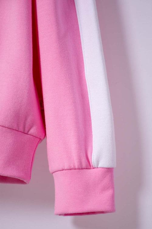 BUZO DE BARBIE CERRADO ROSADO PARA NIÑA