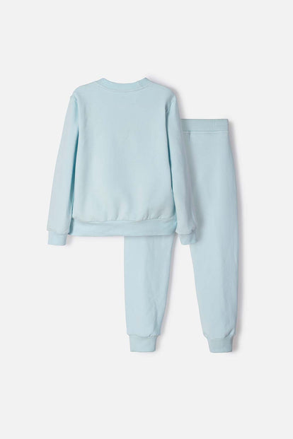 CONJUNTO DE FROZEN PANTALÓN LARGO AZUL PARA NIÑA