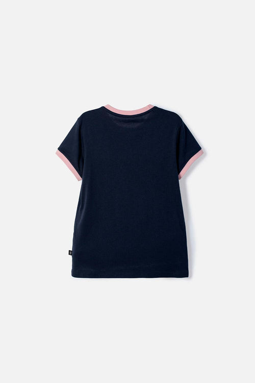 CAMISETA DE HARRY POTTER MANGA CORTA AZUL PARA NIÑA