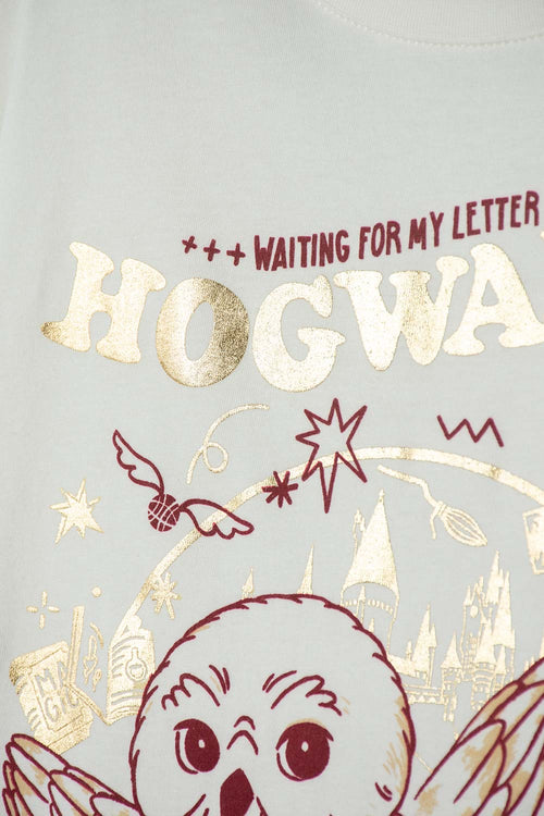 CAMISETA DE HARRY POTTER MANGA CORTA MARFIL PARA NIÑA