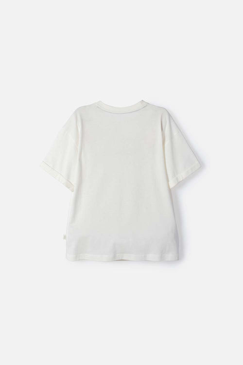 CAMISETA DE HARRY POTTER MANGA CORTA MARFIL PARA NIÑA