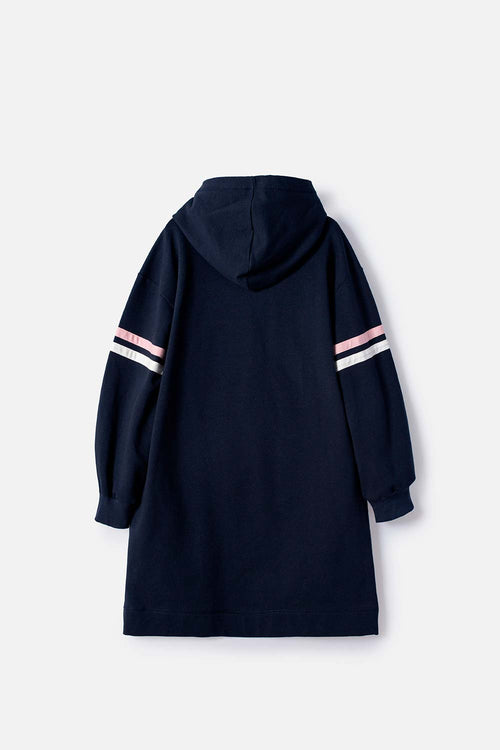 VESTIDO DE HARRY POTTER CON CAPUCHA AZUL PARA NIÑA