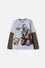 CAMISETA DE MANDALORIAN MANGA CORTA MULTICOLOR PARA NIÑO