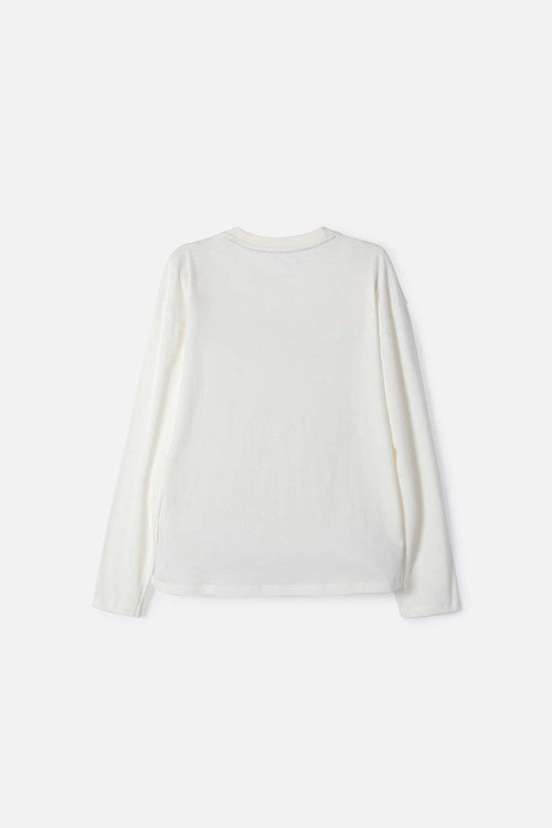 CAMISETA DE HARRY POTTER MANGA LARGA MARFIL PARA NIÑA