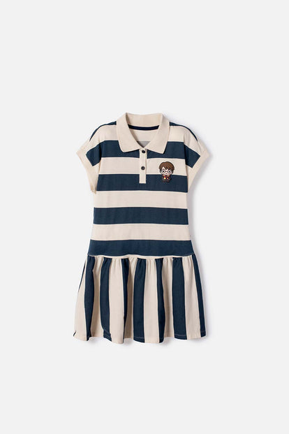 VESTIDO DE HARRY POTTER MANGA CORTA ALMENDRA PARA NIÑA