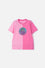 CAMISETA DE BARBIE MANGA CORTA ROSADO PARA NIÑA