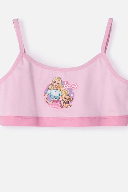 CONJUNTO DE TOP Y PANTY DE BARBIE MULTICOLOR PARA NIÑA