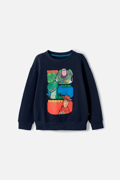 BUZO DE TOY STORY CERRADO AZUL OSCURO PARA NIÑO