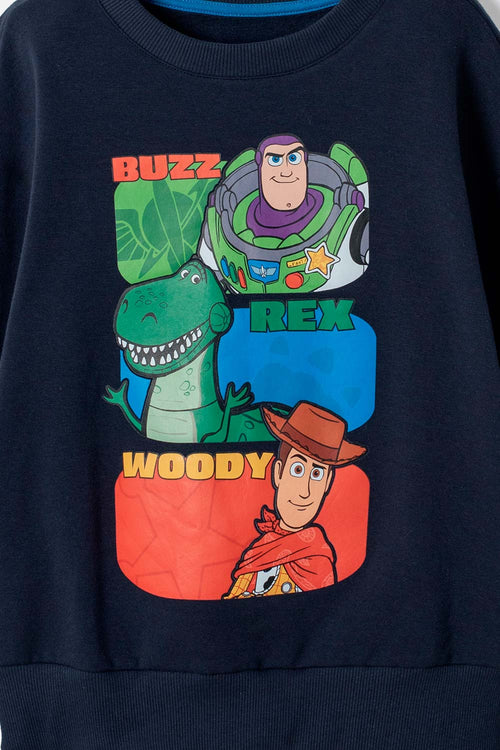 BUZO DE TOY STORY CERRADO AZUL OSCURO PARA NIÑO