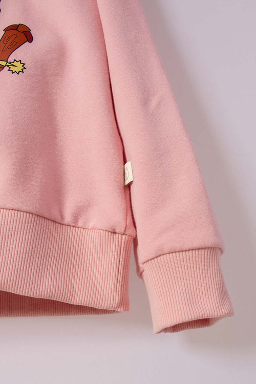 BUZO DE TOY STORY CERRADO PALO DE ROSA PARA NIÑA