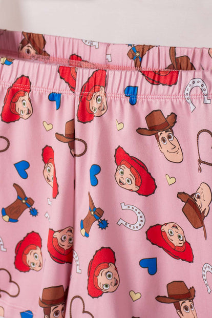 PIJAMA DE TOY STORY CON SHORT MARFIL PARA NIÑA