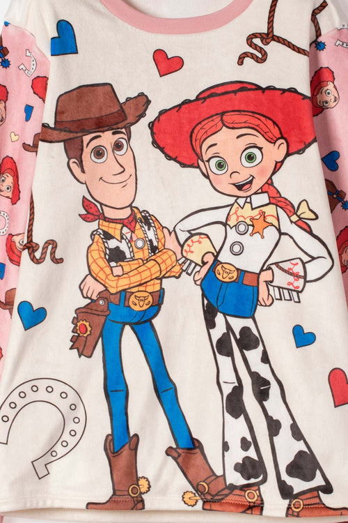 PIJAMA DE TOY STORY PANTALÓN LARGO PALO DE ROSA PARA NIÑA