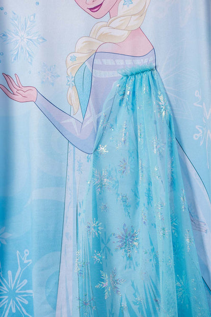 PIJAMA DE FROZEN TIPO BATOLA AZUL PARA NIÑA