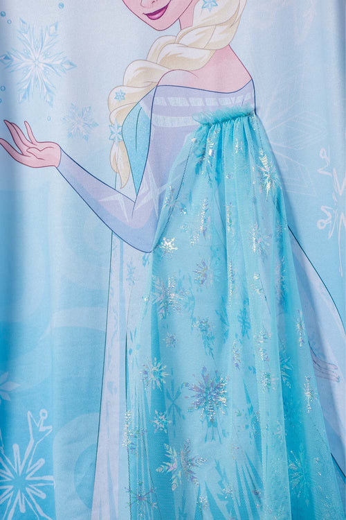 PIJAMA DE FROZEN TIPO BATOLA AZUL PARA NIÑA