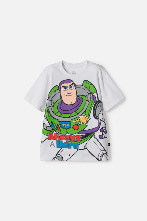 CAMISETA DE TOY STORY MANGA CORTA BLANCO PARA NIÑO