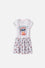 VESTIDO DE STITCH Y CAPYBARA MANGA CORTA MULTICOLOR PARA NIÑA