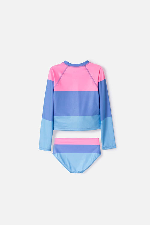 CONJUNTO DE BAÑO DE STITCH MANGA LARGA MULTICOLOR PARA NIÑA