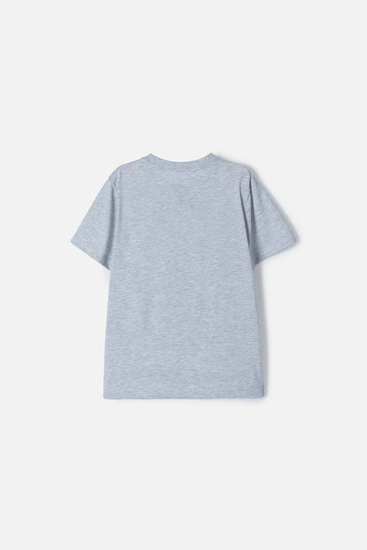 CAMISETA DE MY HERO ACADEMIA MANGA CORTA GRIS PARA NIÑO