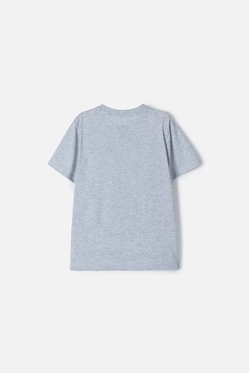 CAMISETA DE MY HERO ACADEMIA MANGA CORTA GRIS PARA NIÑO