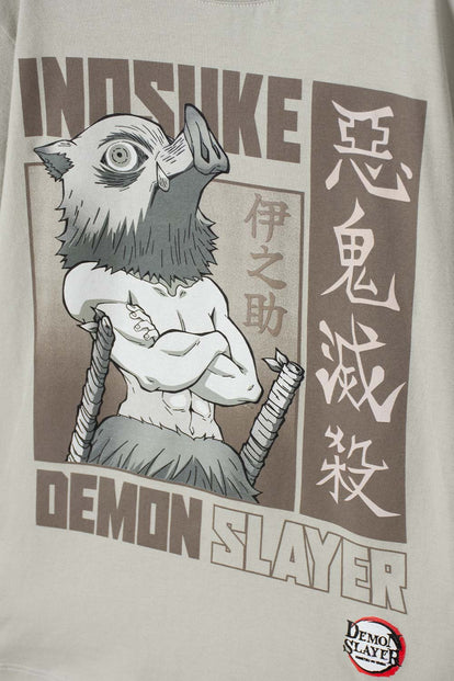 CAMISETA DE DEMON SLAYER MANGA CORTA VERDE PARA NIÑO