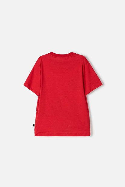 CAMISETA DE SPIDERMAN MANGA CORTA ROJO PARA NIÑO