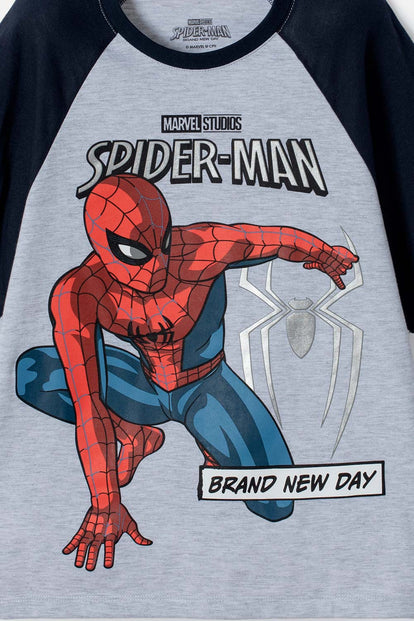 CAMISETA DE SPIDERMAN MANGA CORTA MULTICOLOR PARA NIÑO