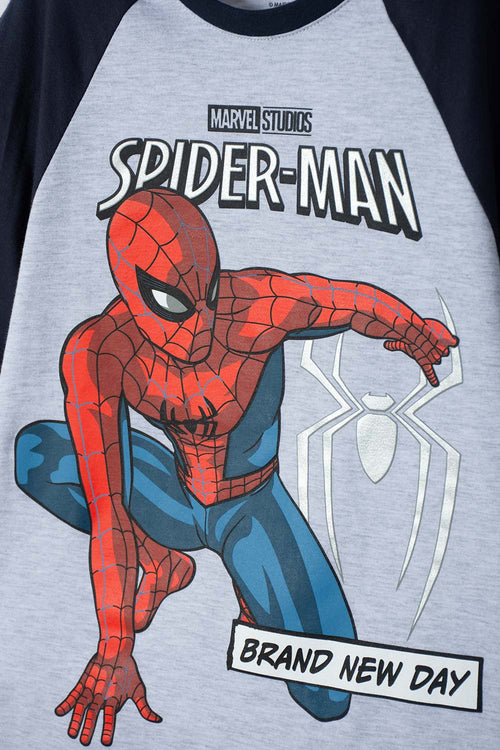 CAMISETA DE SPIDERMAN MANGA CORTA MULTICOLOR PARA NIÑO
