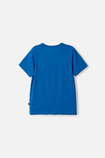 CAMISETA DE SPIDER-MAN MANGA CORTA AZUL Y ROJO PARA NIÑO