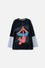 CAMISETA DE SPIDERMAN MANGA LARGA NEGRO PARA NIÑO