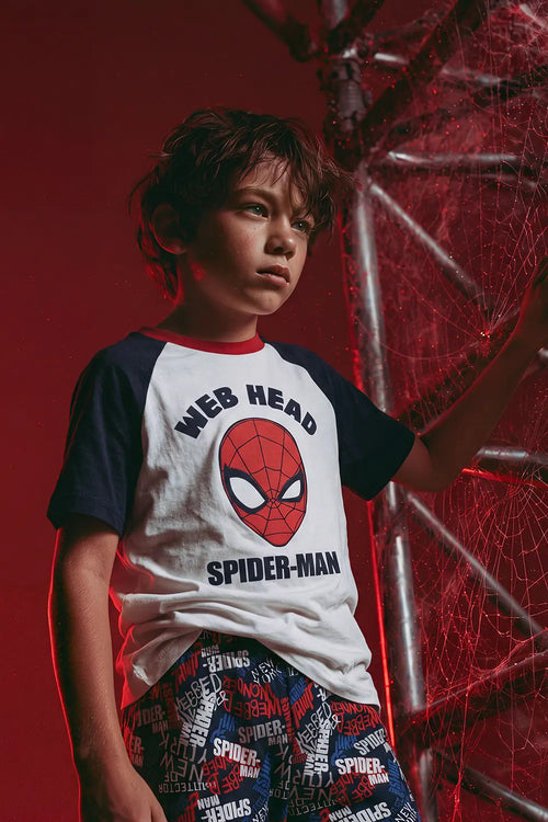 PIJAMA DE SPIDERMAN PANTALÓN LARGO MULTICOLOR PARA NIÑO