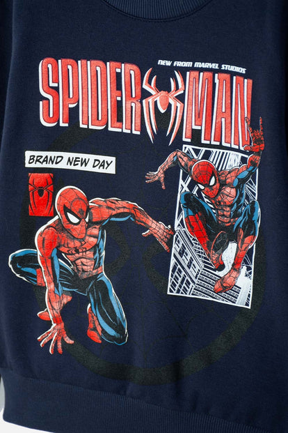 CONJUNTO DE SPIDERMAN PANTALÓN LARGO AZUL PARA NIÑO