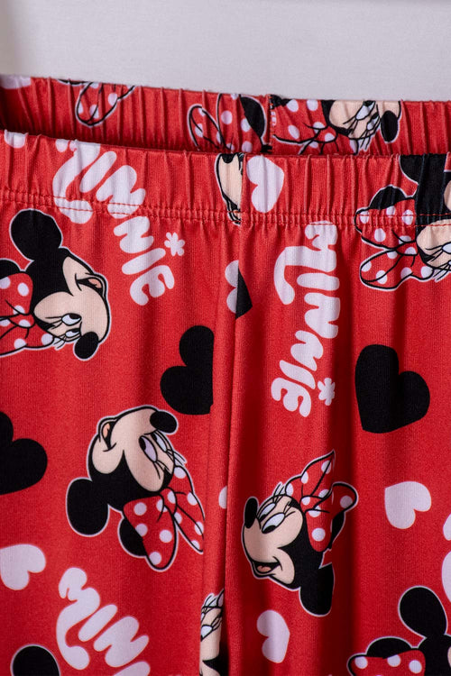 PIJAMA DE MINNIE MOUSE PANTALÓN LARGO MULTICOLOR PARA NIÑA