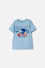 CAMISETA DE SONIC MANGA CORTA AZUL PARA NIÑO
