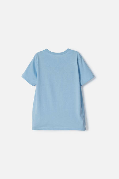 CAMISETA DE SONIC MANGA CORTA AZUL PARA NIÑO