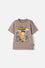 CAMISETA DE STUMBLE GUYS MANGA CORTA TAUPE PARA NIÑO