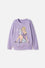 BUZO DE BARBIE CERRADO VIOLETA PARA NIÑA