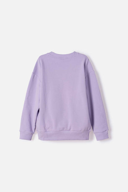 BUZO DE BARBIE CERRADO VIOLETA PARA NIÑA