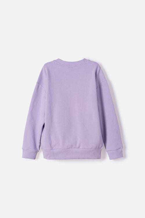 BUZO DE BARBIE CERRADO VIOLETA PARA NIÑA