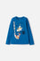 CAMISETA DE SONIC MANGA LARGA AZUL PARA NIÑO