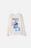 CAMISETA DE LILO Y STITCH MANGA LARGA MARFIL PARA NIÑA