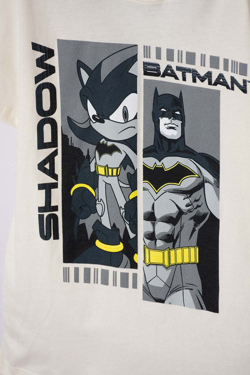 CAMISETA DE SONIC CON CAPUCHA MANGA CORTA PARA NIÑO