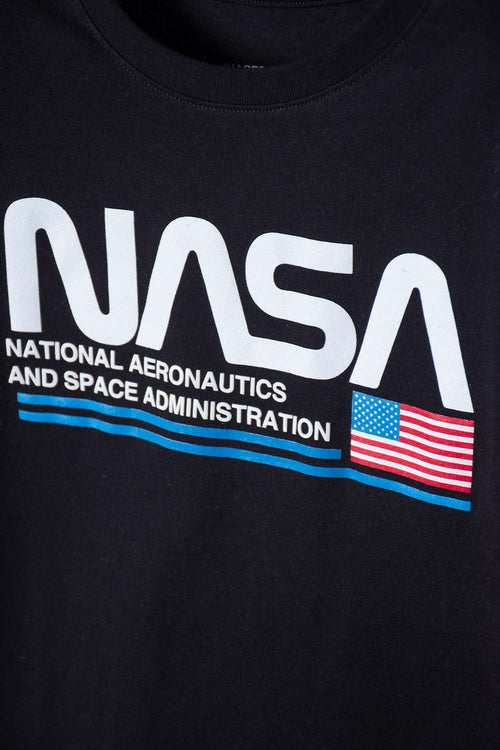 CAMISETA DE LA NASA MANGA LARGA AZUL PARA NIÑO