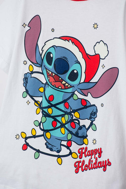 PIJAMA DE STITCH PANTALÓN LARGO MULTICOLOR PARA NIÑO
