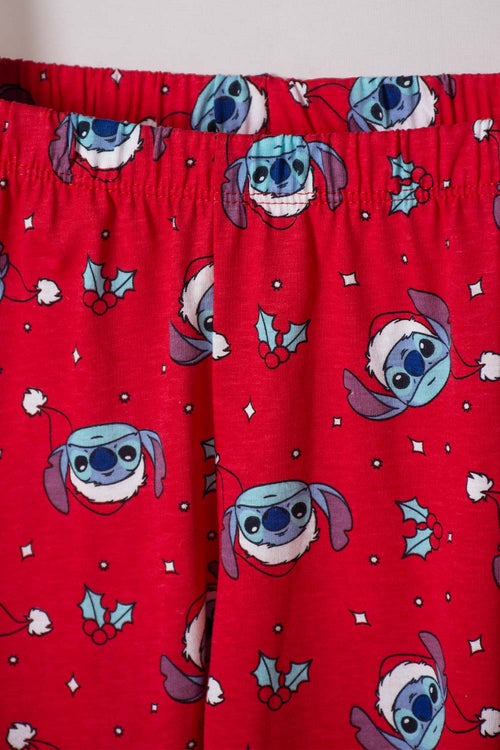 PIJAMA DE STITCH PANTALÓN LARGO MULTICOLOR PARA NIÑO