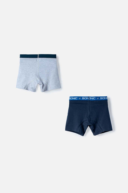 PACK X2 BOXER DE SONIC MULTICOLOR PARA NIÑO