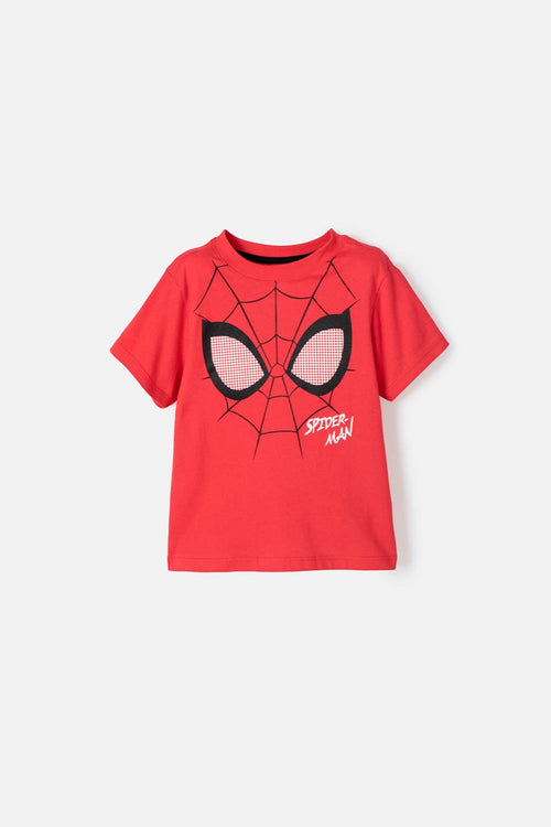 CAMISETA DE SPIDER-MAN ESTAMPADA ROJA PARA NIÑO DE 2T A 5T