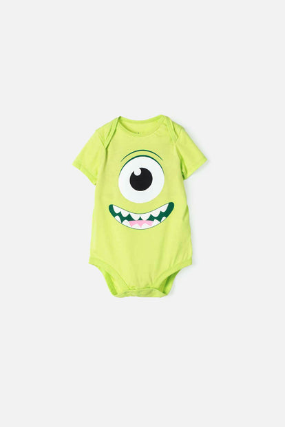  BODY DE MONSTER UNIVERSITY DE MANGA CORTA VERDE PARA BEBÉ NIÑO
