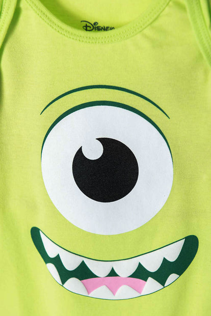 BODY DE MONSTER UNIVERSITY DE MANGA CORTA VERDE PARA BEBÉ NIÑO