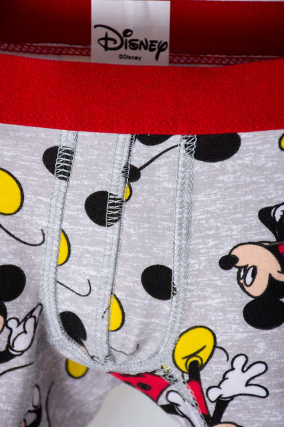 PACK X2 BOXER DE MICKEY MOUSE BLANCO Y GRIS PARA NIÑO 2T A 5T