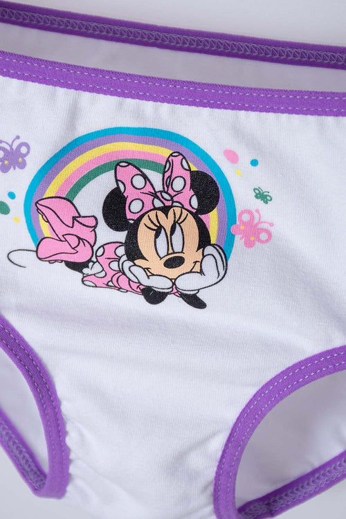 Card slide image -  PACK X2 PANTIES DE MINNIE MOUSE BLANCO Y ROSADO PARA NIÑA 2T A 5T